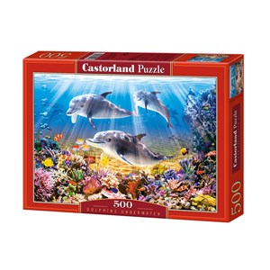 Castorland (B-52547) - "Le Monde des Dauphins" - 500 pièces