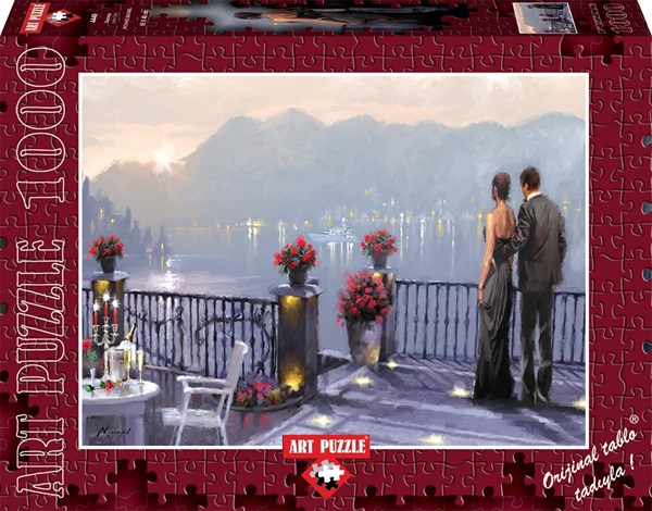 Art Puzzle (4449) - Richard Macneil: "Lake Cafe" - 1000 pièces