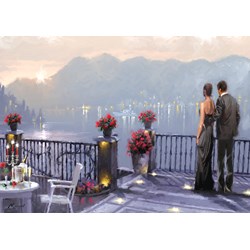 Art Puzzle (4449) - Richard Macneil: "Lake Cafe" - 1000 pièces