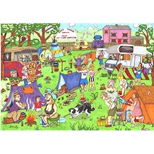 The House of Puzzles (3831) - "Happy Campers" - 1000 pièces