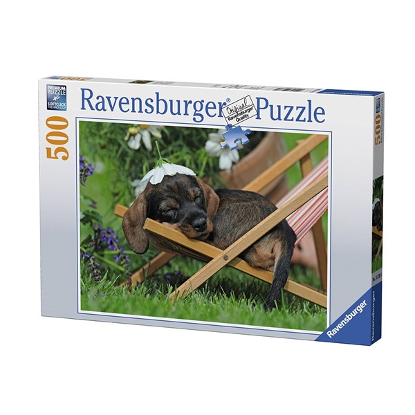 Ravensburger (14738) - "Charming Dachshund" - 500 pièces
