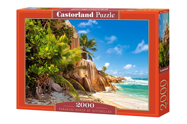 Castorland (C-200665) - "Plage Paradisiaque des Seychelles" - 2000 pièces