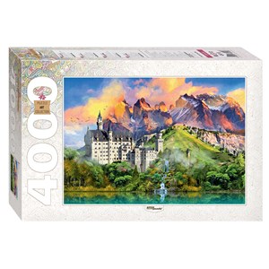 Step Puzzle (85408) - "Château de Neuschwanstein, Allemagne" - 4000 pièces