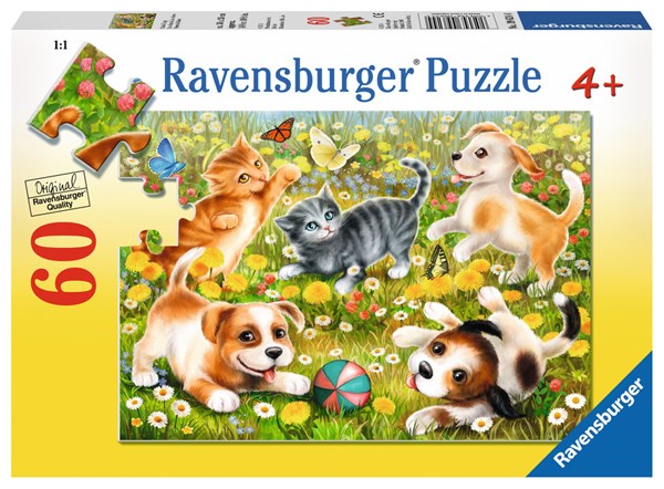 Ravensburger (09624) - "Cats & Dogs" - 60 pièces
