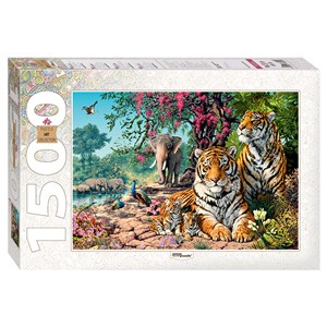 Step Puzzle (83054) - "Tigers" - 1500 pièces