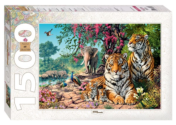 Step Puzzle (83054) - "Tigers" - 1500 pièces