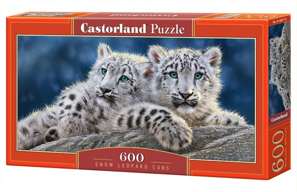 Castorland (B-060115) - "Snow Leopard Cubs" - 600 pièces
