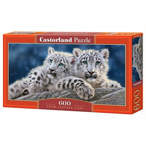 Castorland (B-060115) - "Snow Leopard Cubs" - 600 pièces