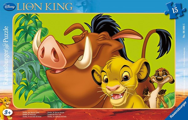 Ravensburger (06008) - "The Lion King, Simba the Lion Cub" - 15 pièces