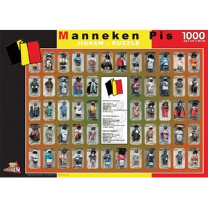 PuzzelMan (096) - "Belgique, Manneken Pis" - 1000 pièces