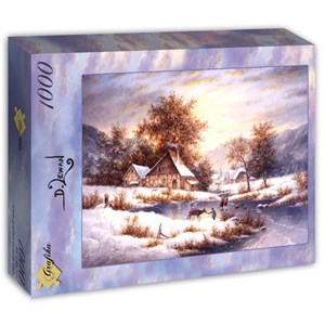 Grafika (T-00503) - Dennis Lewan: "Amber Sky Of Winter" - 1000 pièces