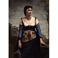 Grafika (01980) - Jean-Baptiste-Camille Corot: "Agostina, 1866" - 1000 pièces