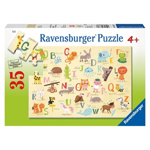 Ravensburger (08761) - "A-Z Animals (en Anglais)" - 35 pièces