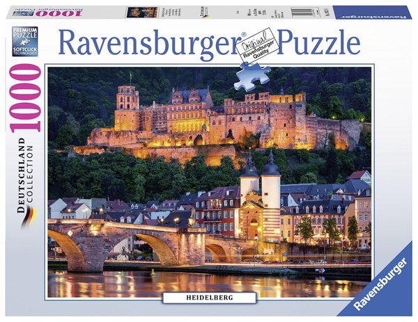 Ravensburger (19621) - "Heidelberger Abendstimmung" - 1000 pièces
