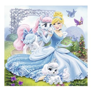 Ravensburger (09346) - "Belle, Cinderella And Raiponce" - 49 pièces