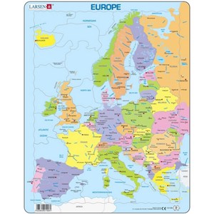 Larsen (A8-FR) - "Map of Europe - FR" - 37 pièces