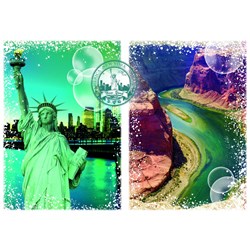 Grafika (T-00212) - "Etats-Unis" - 1000 pièces