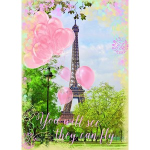 Ravensburger (19708) - "Les Ballons de la Tour Eiffel" - 1000 pièces