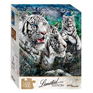 Step Puzzle (79808) - "Trouvez 13 Tigres!" - 1000 pièces