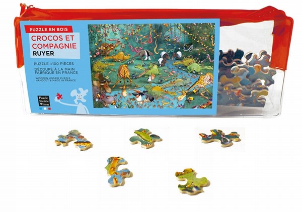 Puzzle Michele Wilson (W445-100) - François Ruyer: "Crazy Jungle" - 100 pièces
