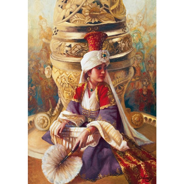 Educa (14724) - Kamil Aslanger: "Sultan Mahi Nigar and Incensory" - 1000 pièces