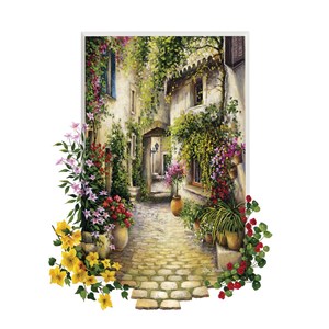 Educa (16652) - "In the Small Flower Village" - 1000 pièces