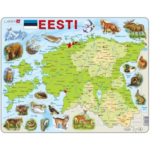 Larsen (K66) - "Carte de l'Estonie, (en Estonien)" - 55 pièces