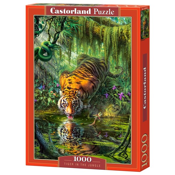 Castorland (C-103935) - "Tigre dans la Jungle" - 1000 pièces