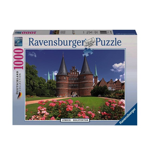 Ravensburger (19459) - "Lübeck, Holstentor, Germany" - 1000 pièces