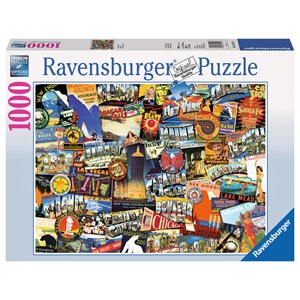 Ravensburger (19212) - "On the Road!" - 1000 pièces