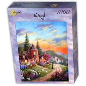 Grafika (T-00518) - Dennis Lewan: "Castle Ridge Manor" - 1000 pièces