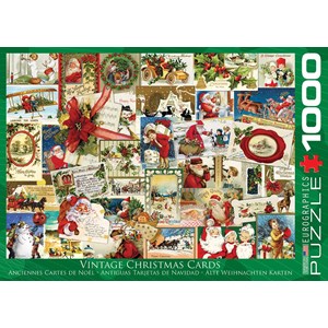 Eurographics (6000-0784) - "Anciennes Cartes de Noël" - 1000 pièces