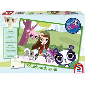 Schmidt Spiele (56062) - "Littlest Pet Shop" - 40 pièces