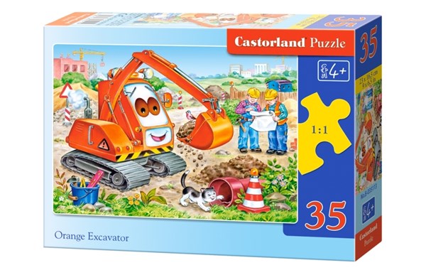Castorland (B-035113) - "Orange Excavateur" - 35 pièces