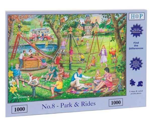 The House of Puzzles (3503) - "Find the Differences No.8, Park & Rides" - 1000 pièces