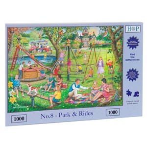 The House of Puzzles (3503) - "Find the Differences No.8, Park & Rides" - 1000 pièces