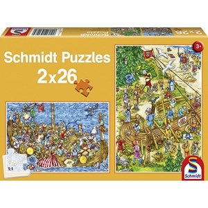 Schmidt Spiele (56008) - "Avec les Vikings" - 26 pièces