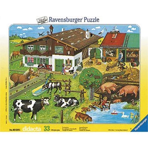 Ravensburger (06618) - "Les animaux et leurs familles" - 33 pièces