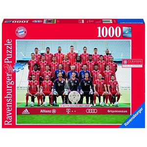 Ravensburger (19758) - "FC Bayern München Season 2017/2018" - 1000 pièces