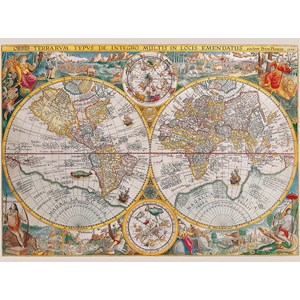 Ravensburger (16381) - "Mappemonde en 1594" - 1500 pièces