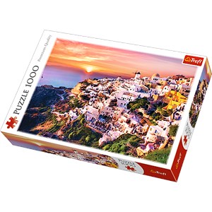 Trefl (10435) - "Sunset over Santorini" - 1000 pièces