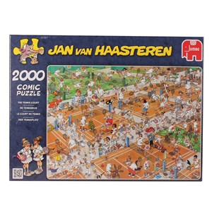 Jumbo (17075) - Jan van Haasteren: "The Tennis Court" - 2000 pièces