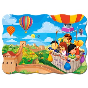 Castorland (B-03648) - "Balloon Ride over the Grat Wall of China" - 30 pièces