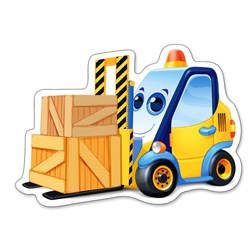 Castorland (B-005024) - "Engins de Chantier Rigolos" - 3 4 6 9 pièces