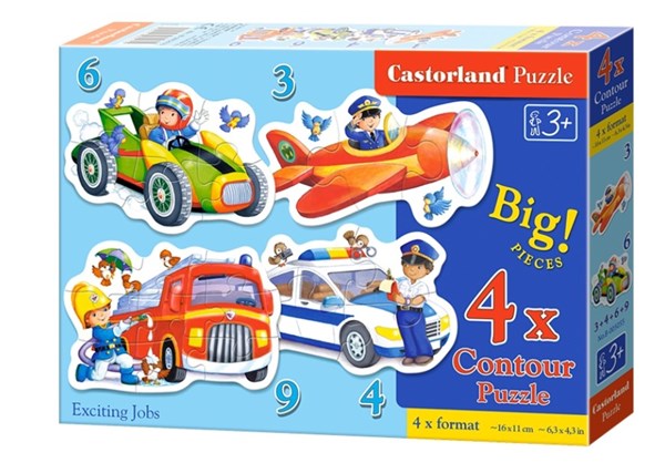 Castorland (B-005055) - "Exciting Jobs" - 3 4 6 9 pièces