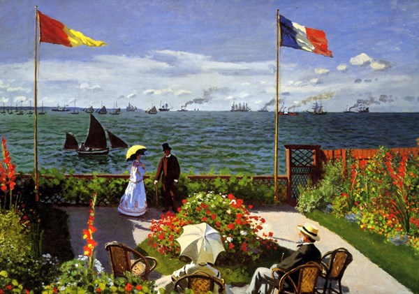 Grafika (00036) - Claude Monet: "Terrasse à Sainte-Adresse, 1867" - 1000 pièces