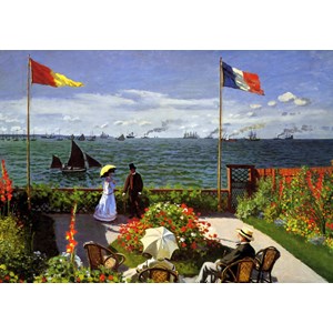 Grafika (00036) - Claude Monet: "Terrasse à Sainte-Adresse, 1867" - 1000 pièces