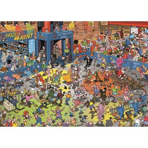 Jumbo (19060) - Jan van Haasteren: "The Roller Disco" - 1000 pièces