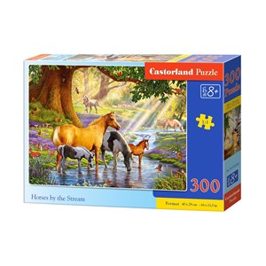 Castorland (B-030286) - "Horses by the Stream" - 300 pièces