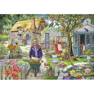 The House of Puzzles (2391) - "Find the Differences No.1, In The Garden" - 1000 pièces